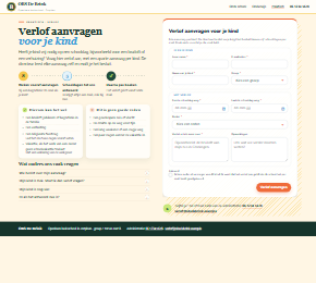 Formulier om verlof aan te vragen voor een leerling