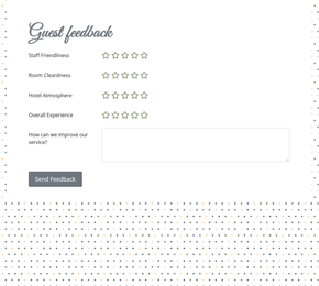 The Comment Card form template