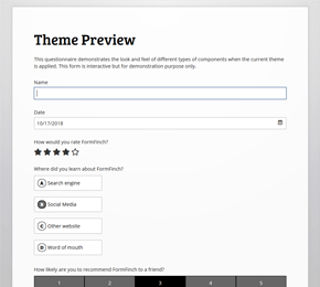 The Elegant Grey form theme