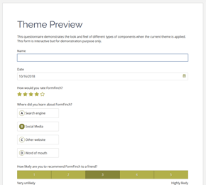 The FormFinch default form theme