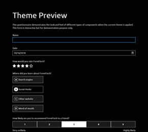 The Plain Black form theme