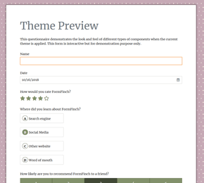 The Purple Polka Dots form theme